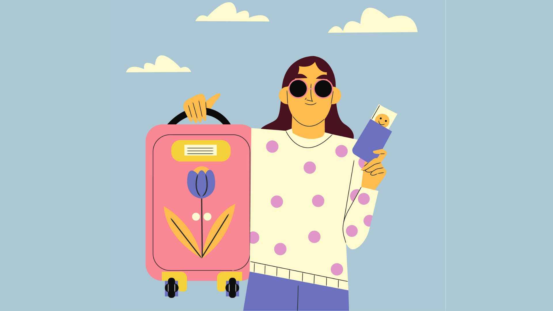 a girl travel mess with period